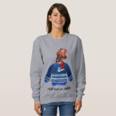 Boxer Hond Lelijke Kerst Hond Moeder Sweatshirt (Voorkant volledig)