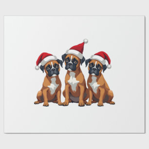Boxer Hond Lelijke Trui Kerst Licht Kerstmis Pyjam Cadeaupapier