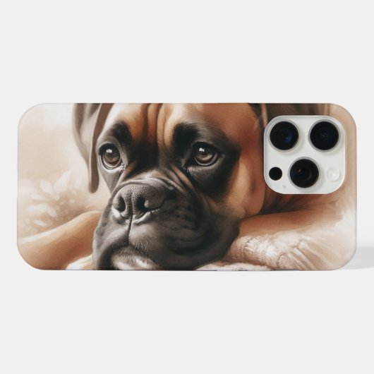 Boxer Hond: Meester van Chillen & Expert Knuffelaa iPhone Hoesje (Achterkant horizontaal)