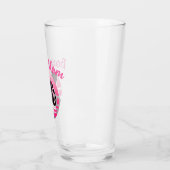 Boxer Hond Moeder in Roze Glas (Links)