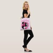 Boxer Hond Moeder in Roze Tote Bag (Op model)