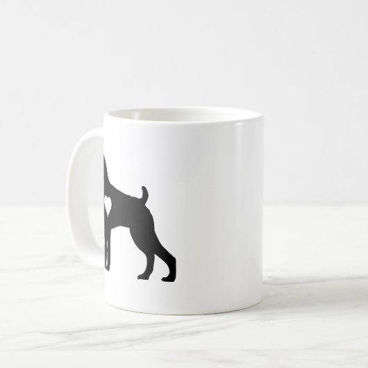 Boxer Hond Mok Geschenk (Voorkant links)