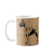 Boxer Hond Mok - Moderne Geometrische Boxer Illust