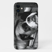 Boxer hond op vensterbank iphcnm Case-Mate iPhone case (Achterkant)
