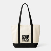 Boxer hond op vensterbank itcna tote bag (Achterkant)