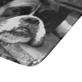 Boxer Hond op Windowsill CBCNM Snijplank (Hoek)