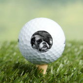 Boxer Hond Op Windowsill Wu GBCNM Golfballen (Insitu Shirt)