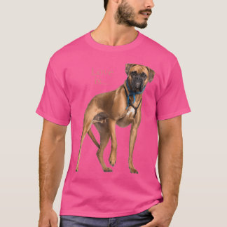 Boxer Hond Overhemd Hond Mama Papa Love Is Puppy H T-shirt