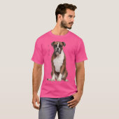 Boxer Hond Overhemd Hond Mama Papa Love Is Puppy H T-shirt (Voorkant volledig)