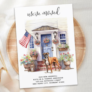 Boxer hond Patriottische Gepersonaliseerde Pet Bew Aankondiging