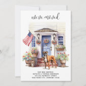 Boxer hond Patriottische Gepersonaliseerde Pet Bew Aankondiging (Voorkant)