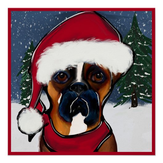 Boxer Hond Perfect Poster (Voorkant)
