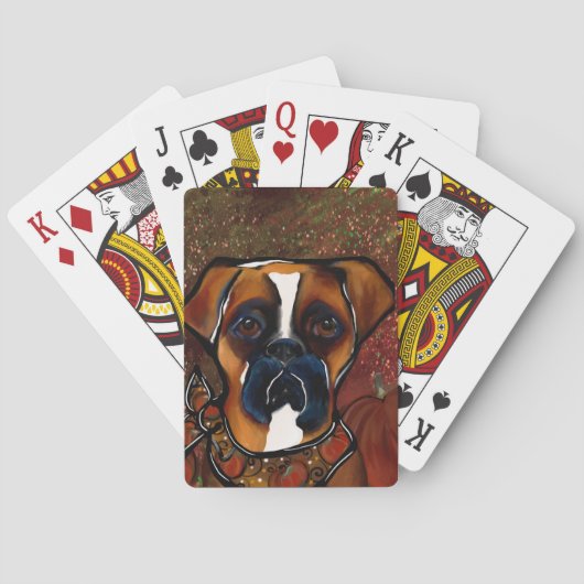 Boxer Hond Pokerkaarten (Achterkant)