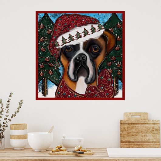 Boxer Hond Poster (Keuken)