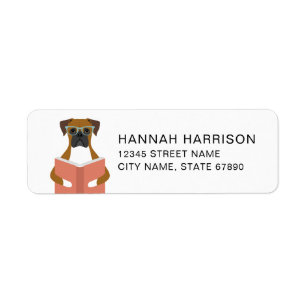 Boxer Hond Retour Adres Labels