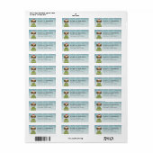 Boxer Hond Retouradres Labels (Full Sheet)