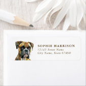 Boxer Hond Retouradreslabels Etiket (Insitu)