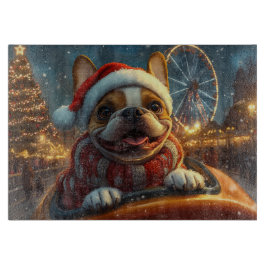 Boxer Hond Roller Coaster Kerstmis Snijplank