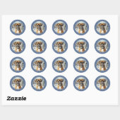 Boxer Hond Ronde Stickers (Vel)
