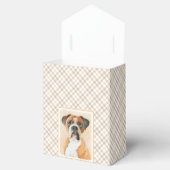 Boxer Hond Schilderen Onbijgesneden Originele Dier Bedankdoosjes (Geopend)