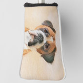 Boxer Hond Schilderen Onbijgesneden Originele Dier Golfheadcover (Draai 90)