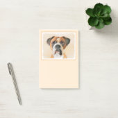 Boxer Hond Schilderen Onbijgesneden Originele Dier Post-it® Notes (Kantoor)