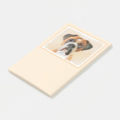 Boxer Hond Schilderen Onbijgesneden Originele Dier Post-it® Notes (Schuin)