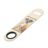 Boxer Hond Schilderen Onbijgesneden Originele Dier Speed Flessenopener (Voorkant Gekanteld)