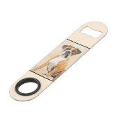 Boxer Hond Schilderen Onbijgesneden Originele Dier Speed Flessenopener (Achterkant Gekanteld)