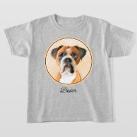 Boxer Hond Schilderen Onbijgesneden Originele Dier