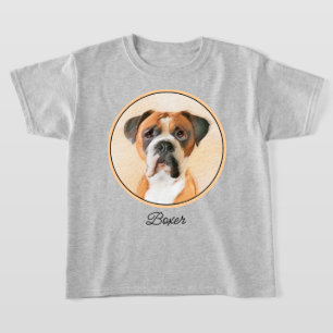 Boxer Hond Schilderen Onbijgesneden Originele Dier T-shirt