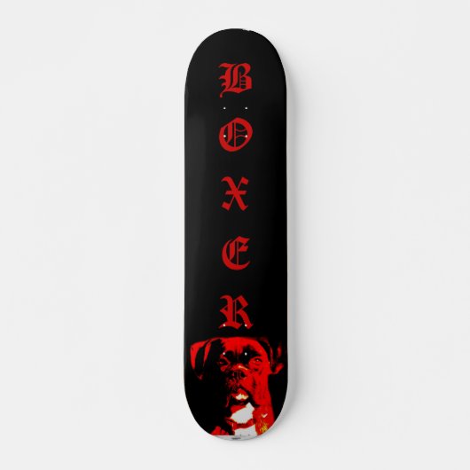 Boxer hond skateboard (Voorkant)