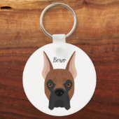 Boxer-hond Sleutelhanger (Voorkant)