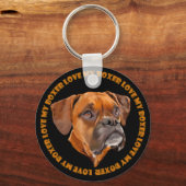 Boxer Hond Sleutelhanger (Voorkant)