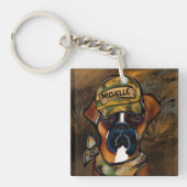 Boxer Hond Sleutelhanger (voorkant)