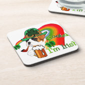 Boxer Hond St Patrick's Day Bier Onderzetter (Linkerzijde)
