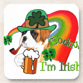 Boxer Hond St Patrick's Day Bier Onderzetter