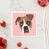 Boxer Hond Standaard Cocktail Servetten (Insitu)