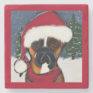 Boxer Hond Stenen Onderzetter