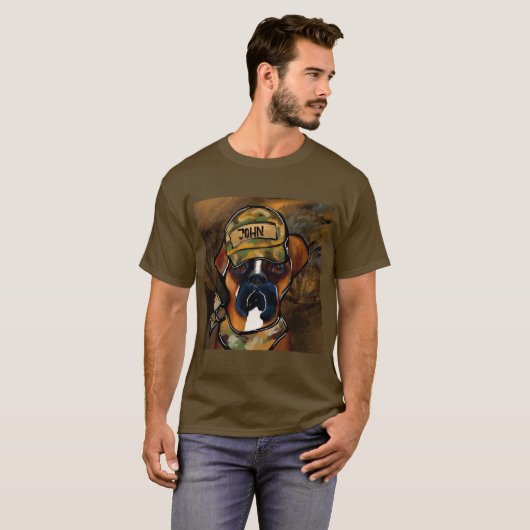 Boxer Hond T-shirt (Voorkant volledig)