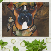 Boxer Hond Theedoek (Gevouwen)