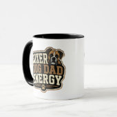 Boxer Hond Vader Energie Mok (Voorkant links)
