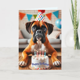 Boxer Hond Verjaardag Fun Feestdagen Kaart
