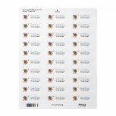 Boxer Hond Vlinder Wonder Etiket (Full Sheet)