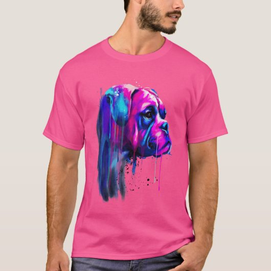 Boxer hond voor een Boxer moeder T-shirt (Voorkant)