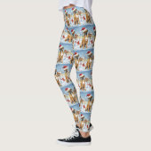 Boxer Hond Winter Wonderland Kerstvreugde Leggings (Links)