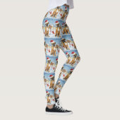 Boxer Hond Winter Wonderland Kerstvreugde Leggings (Rechts)
