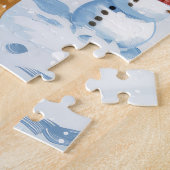 Boxer Hond Winter Wonderland Kerstvreugde Legpuzzel (Zijkant)