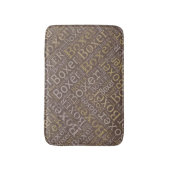 Boxer-hond Word Art Badmat (Voorkant Verticaal)