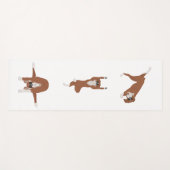 Boxer hond yoga pose yogamat (Voorkant (horizontaal))